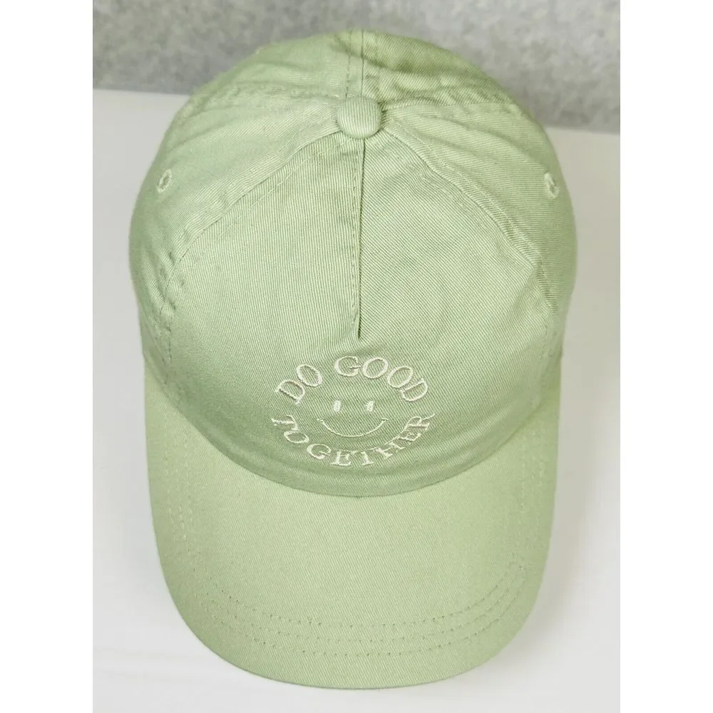 Universal Thread Doing Good Together Cap Womens‎ Green Cotton Baseball Hat